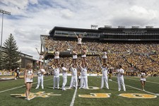 Photo:Laramie Wyoming 2015 University of Wyoming Cheer Squad Football Game