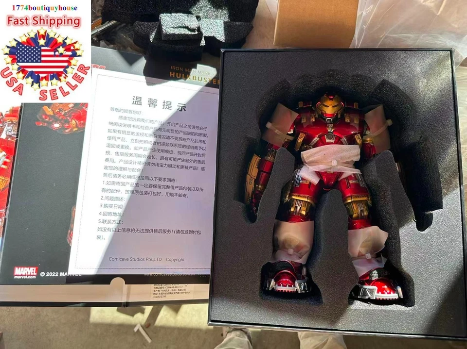 NUEVO Comicave CS Hulkbuster Metal Figura de Acción Iron Man MK44 1/12 Modelo Ligero EE. UU. Foto 3 de 4