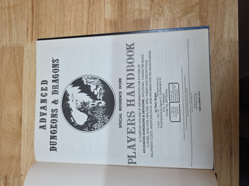 I just added a new item to eBay, TSR PLAYERS HANDBOOK 1978/1980 6th print 1st Edition Dungeons & Dragons! #eBay #eBaySeller I just added a new item to eBay, TSR PLAYERS HANDBOOK 1978/1980 6th print 1st Edition Dungeons & Dragons! #eBay #eBaySeller