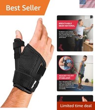 Sports Medicine Adjust-to-Fit Thumb Brace, Spica Splint, Thumb Pain Relief St...