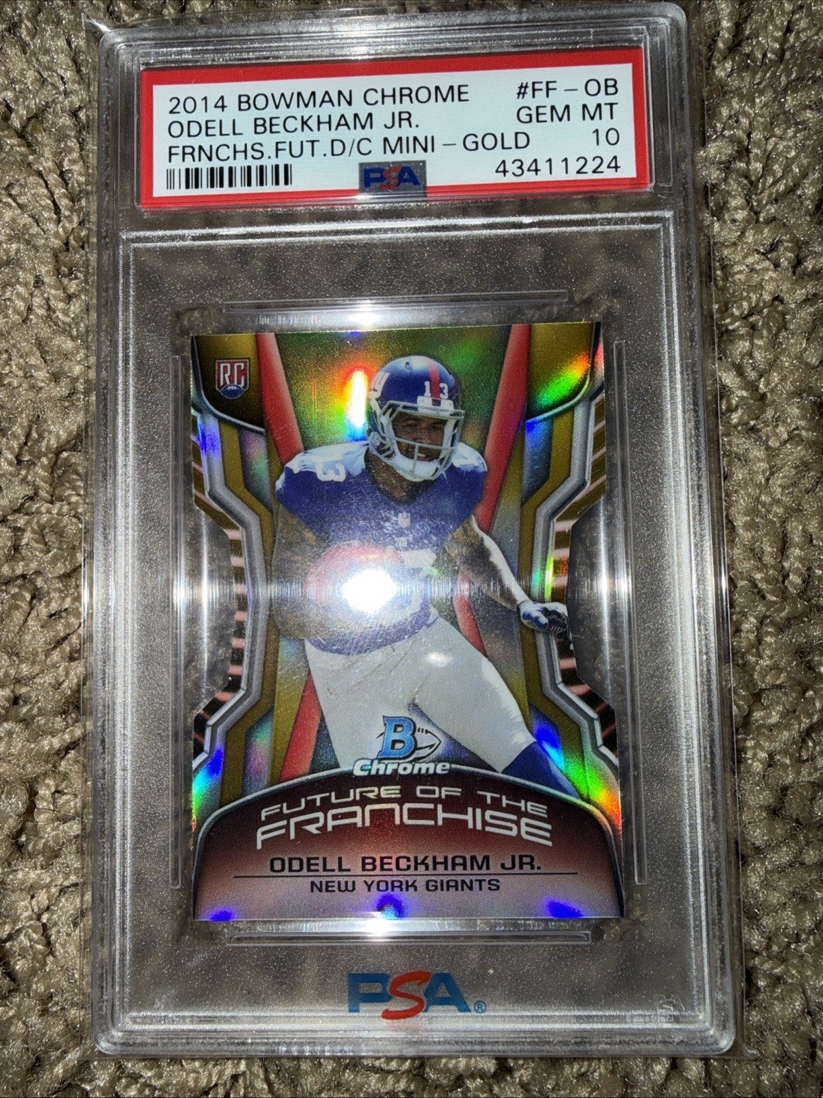 Odell Beckham Jr. Bowman Chrome Franchise Futures Die-Cut Mini #FFOB Gold