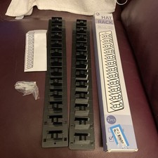 2 Pack Hat Organizer for Baseball Caps, for Wall w/ Strong Adhesive or Hardware