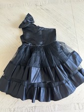Toddler Girls' Party Dress Solid Color Tiered Dress Knee-Length Dress Size 110