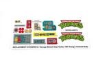 CUSTOM STICKERS for TMNT Teenage Mutant Ninja Turtles Krang Krang's Body 11 inch