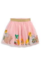 Mini Boden Kids' Spring Garden Appliqu  Tulle Skirt  4-5Y  65