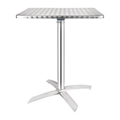 Bolero Quadratischer Klappbarer Tisch Edelstahl 1 Bein 60Cm - Bild 1 von 4