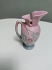 Hull Pink And Blue Small Pitcher with Floral Design 5"