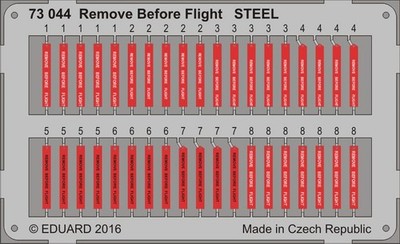 Eduard Accessories 73044 - 1:72 Remove Before Flight Steel - Ätzsatz - Neu
