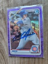 Miguel Amaya Signed 2020 Bowman Baseball Card Chicago Cubs #Bcp-136 Mojo