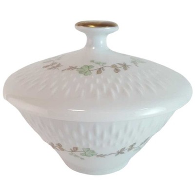 Zuckerdose Goldrand Edelstein Bavaria Blumendekor 24179