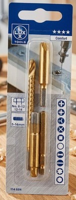 LUX-TOOLS Schraub-Ex Set 4-teilig Schrauben Entferner Werkzeug