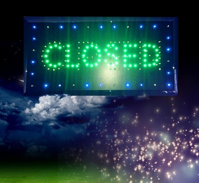 Bright Open Closed Store Sign 2 in 1 Display Neon Light 9.8x20.47 Inches