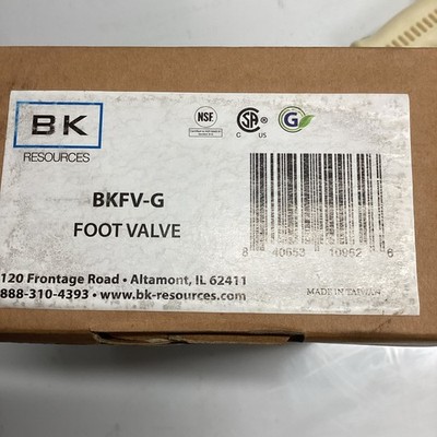 BK Resources BKFV-G Foot Valve Assembly. T-579