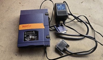 Iomega Zip 100 Z100P2 Drive External With Parallel Cable & AC Adapter