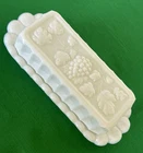 VTG. Westmoreland Paneled Grape Milk Glass Butter Dish w/ Lid- Excellent!
