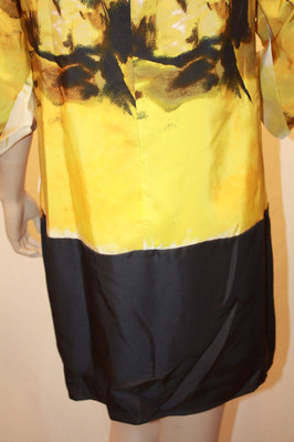 ⭐️BCBG MAXAZRIA NEW BCBGMAXAZRIA SAFRON COMBO SILK WOVEN OZI1C425/DC1173 TOP DRESS