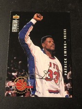 1994 Collector's Choice Pro Files Silver Foil Signature Patrick Ewing #201 HOF