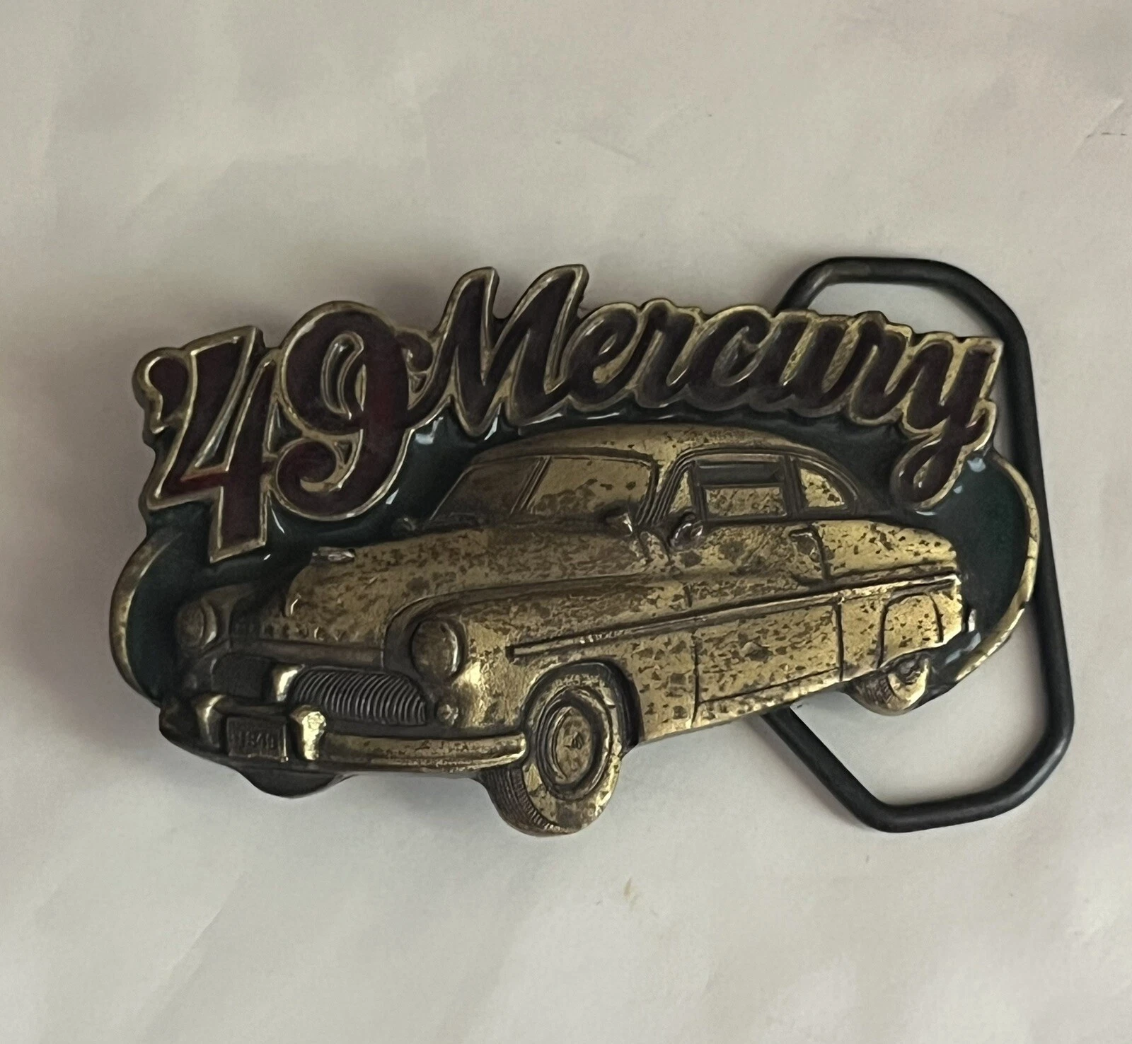 s-l1600 Vintage THE Great American 49 Mercury BELT BUCKLE #1943