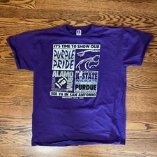 Russell Athletic - Kansas State Shirt - Alamo Bowl - Size L Large - Made in USA