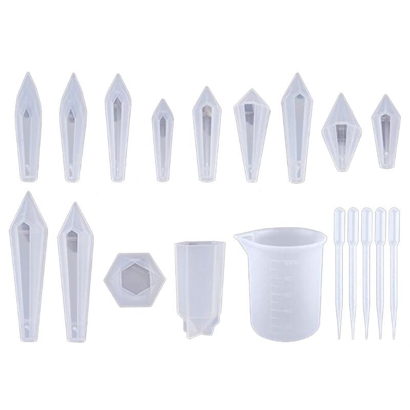 Crystal Epoxy Resin Pendulum Silicone Mold for Jewelry Crafting