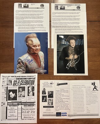 Ethan Phillips 2 Star Trek Voyager Hand Signed 8x10 Photos