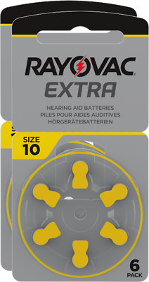 12 x Rayovac Extra Advanced Hörgerätebatterien 10 2x 6er Blister 10AU-6XEMF