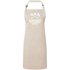 Image of Personalised Apron BBQ Barbecue Grill Master Apron Mens, Ladies Apron In Colours