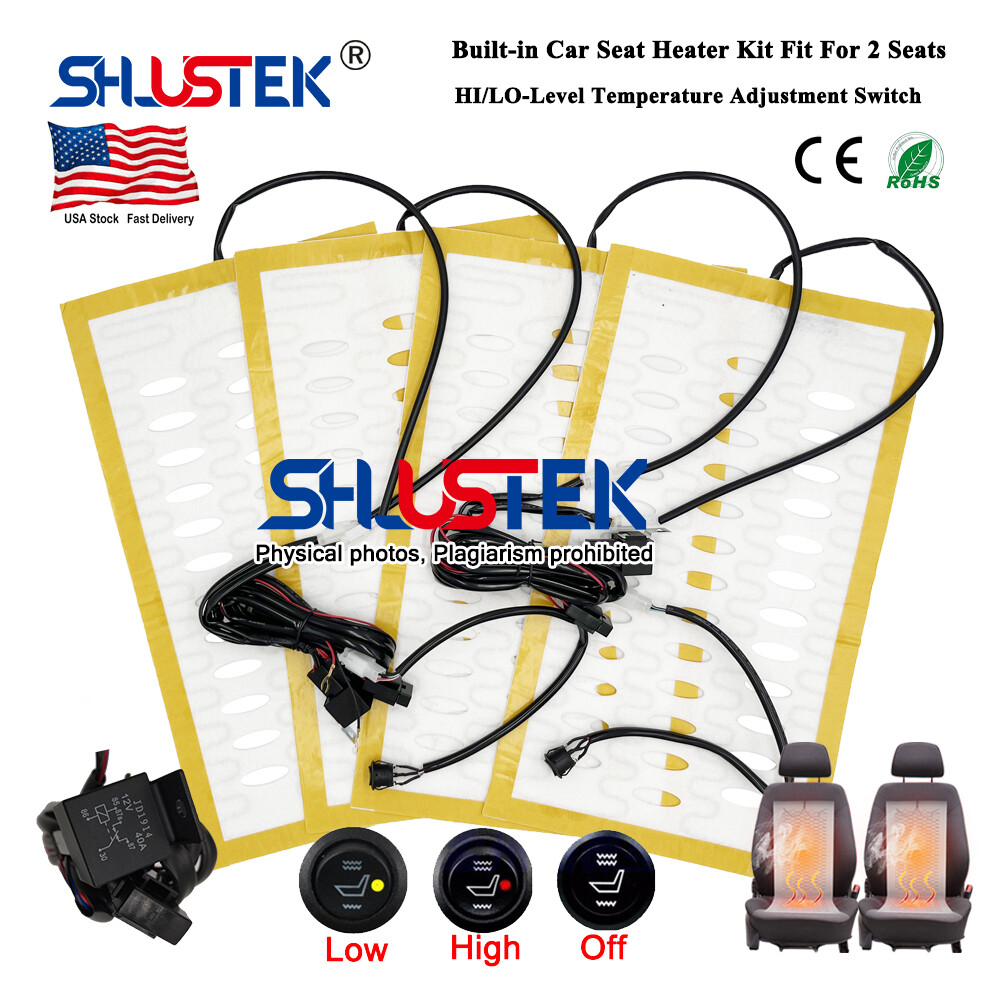 Universal Car Seat Heater Kit 12V Alloy Wire Car Seat Heating Pad HiLo