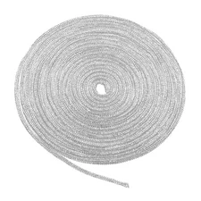 Rhinestone Glitter Shoelaces Crystal Bling 4mm Shiny Shoe Drawstring Rope, White