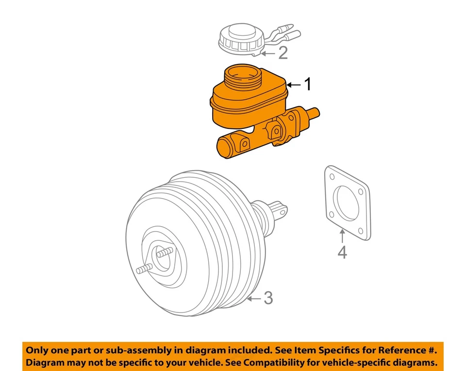 Cilindro maestro de freno usado se adapta a: GMC Envoy 2008 grado A Foto 3 de 4