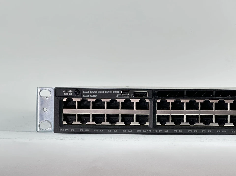 Cisco Catalyst WS-C3650-48FD-L Ethernet Switch PoE+ 48x 1GbE 2x 10GE SFP+ 2x PSU - Image 3 of 4