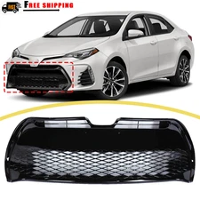 Front Bumper Lower Grille Grill Black Fit 2017 2018 2019 Toyota Corolla SE XSE