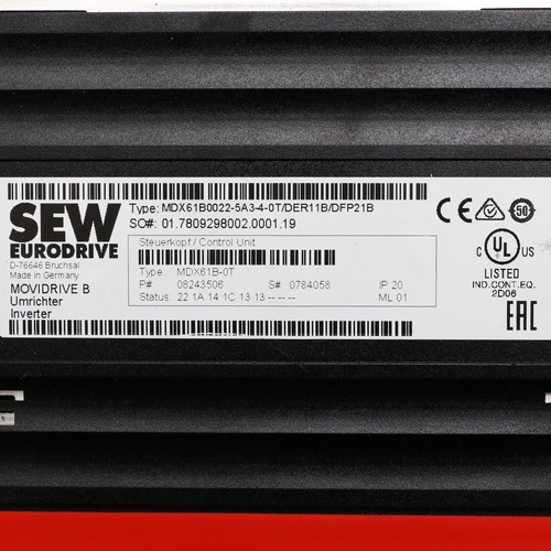 SEW MDX61B0022-5A3-4-0T/ DER11B/ DFP21B - Bild 4 von 5