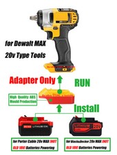 1x Adattatore per Cavo Nero+Decker/Porter 20v MAX Batteria a per Utensili DeWalt 20v