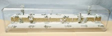 Z SCALE 16" 2 LEVEL TRACK -WINTER SCENE-DISPLAY CASE -FOR ANY Z TRAIN