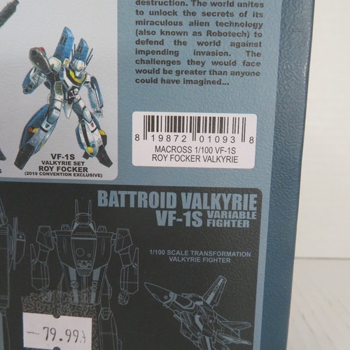 MACROSS BATTROID VALKYRIE VF-1S ROY FOCKER 1/100 NEW SEALED TOYNAMI - Bild 6 von 9
