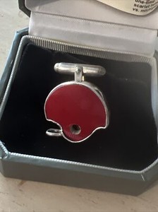 Ohio State Football Game Used Helmet Cuff links From 2010 By Tokens And Icons