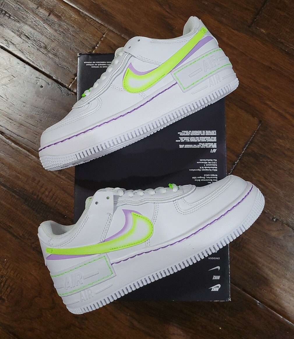 Size 9 - Nike Air Force 1 Shadow White Electric Green 2021 for sale online  | eBay