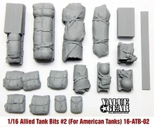 1/16 Allied Tank Bits #2 - 16-ATB-02 - For Shermans/Stuarts  ValueGear Stowage