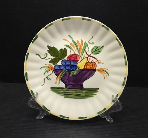 Blue Ridge Southern Potteries Stillleben 8,25" Teller handbemalt unter Glasur