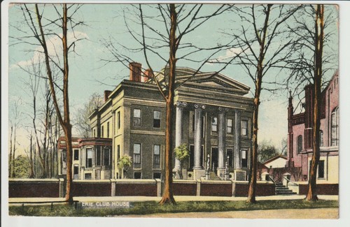 Erie Pennsylvania Erie Club House Front view Published for S Knox 1909 PA POSTED