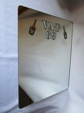 Vat 69 Whisky Spiegel Werbung alter seltener Werbespiegel 38x30,5cm 70er Jahre
