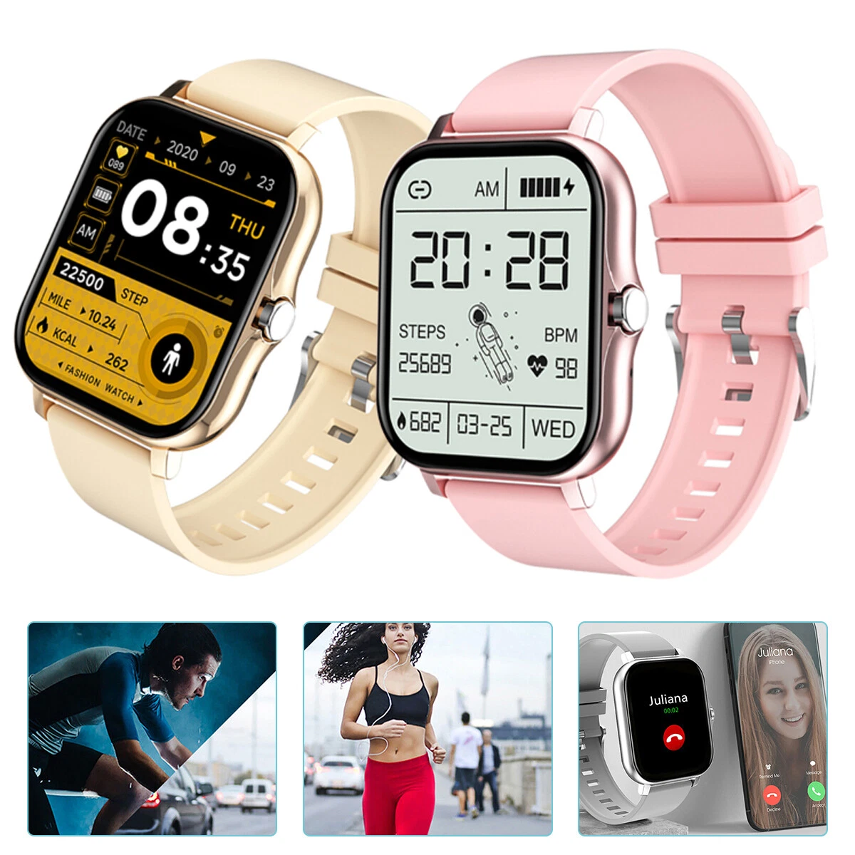 2022 New Smart Watch Women Full Touch Bracelet Fitness Tracker Blood  Pressure For Xiaomi Smart phone PK GTS 2 Smartwatch Men+Box