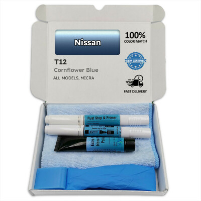 Lackstift für Nissan Blau CORNFLOWER BLUE T12 MICRA Stift Stick Kratzer