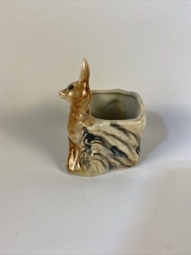 Vintage Deer Planter Made In Japan 1950-1960s No Cracks - Picture 4 of 5