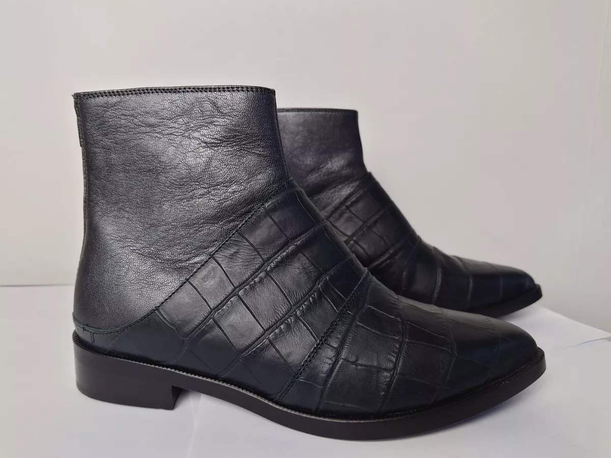 Maison Margiela almond-toe leather ankle boots - Black