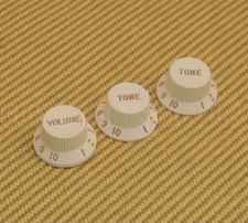 005-9266-PSET Genuine Fender S-1™ Deluxe Stat Knob Set - Parchment