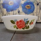 JAJ England Pyrex Cottage Rose 662 Cereal/Dessert Bowls Set of 4