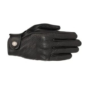 Oxford Products Henlow Air Mens Leather Motorcycle Gloves Black