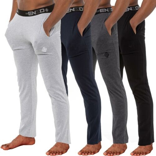 Enzo Hombre Salón Pantalones Pijama Pantalones Liso Casual Gimnasio Pantalones
